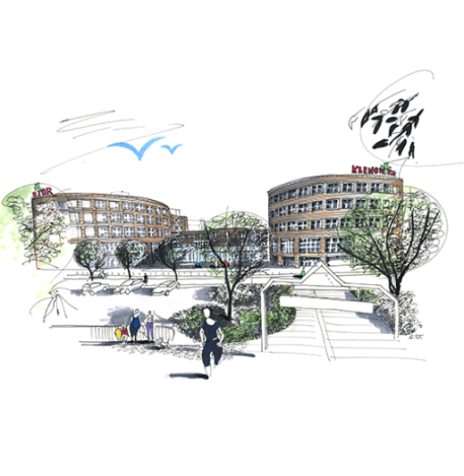 Illustration Klenow Tor Rostock